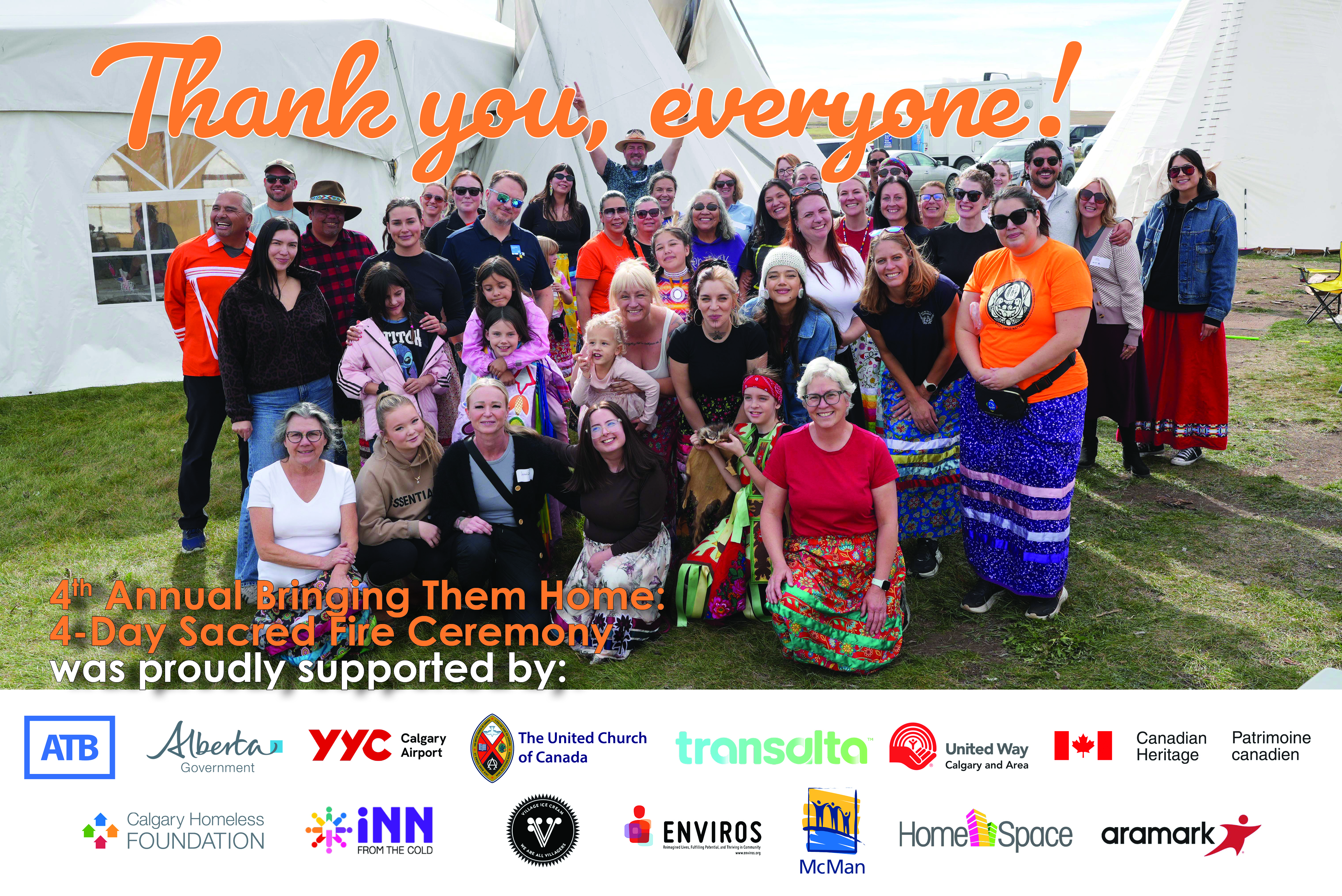 Bringing Them Home 2026 community gathering and event sponsor recognition